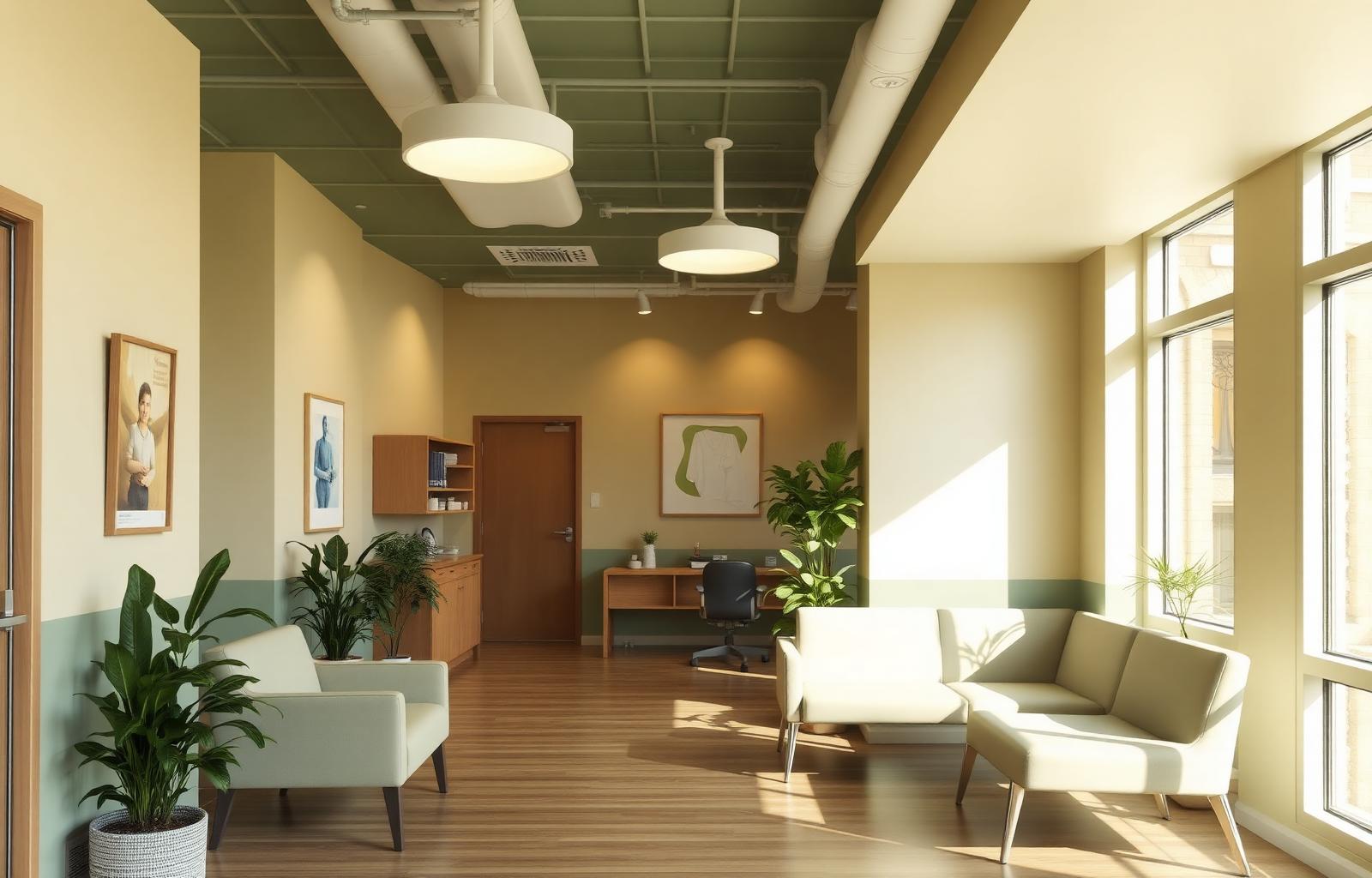 Warm, welcoming reception area at Bloor Hopewood Medical Clinic in Toronto